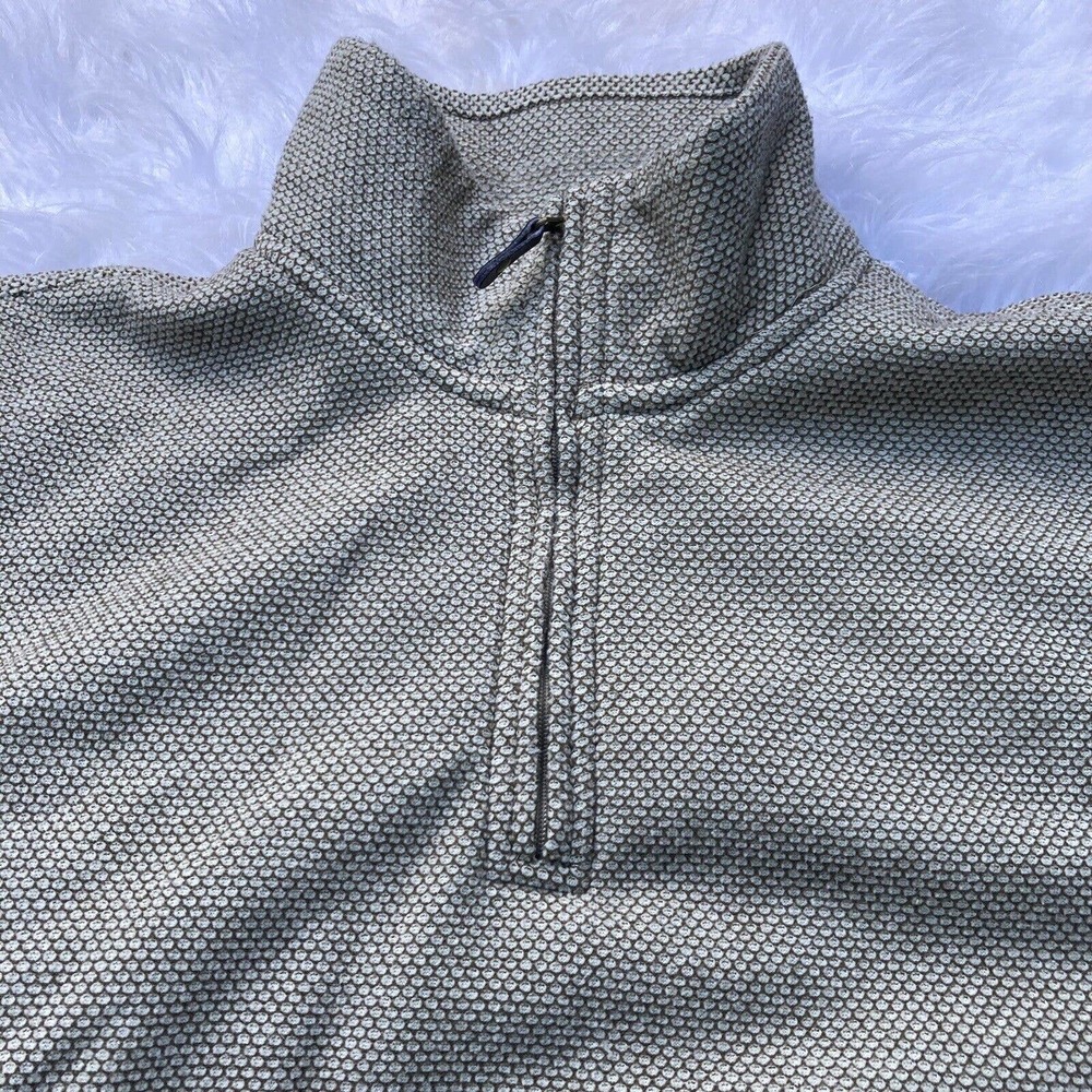 Haggar Cool 18 Pro Mens Jacket Coat Tan Heathered 1/2 Zip Pullover Mock Neck XXL - Picture 3 of 6